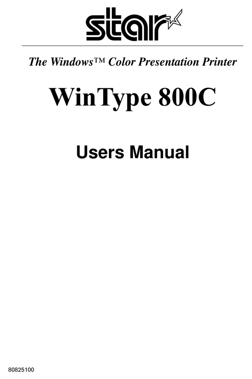 Star Micronics WinType 800C User manual
