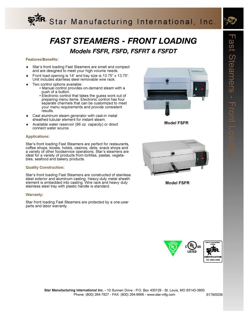 Star Manufacturing FSFD Specification sheet