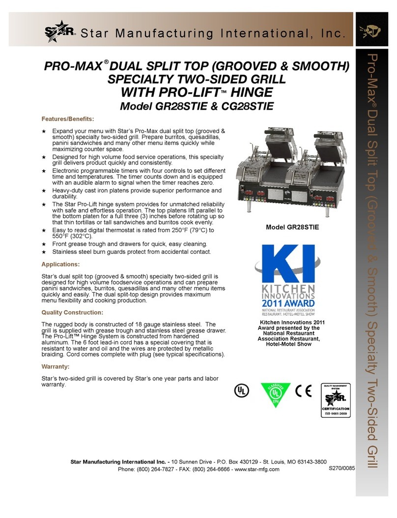 Star PRO-MAX GR28SPTI Specification sheet