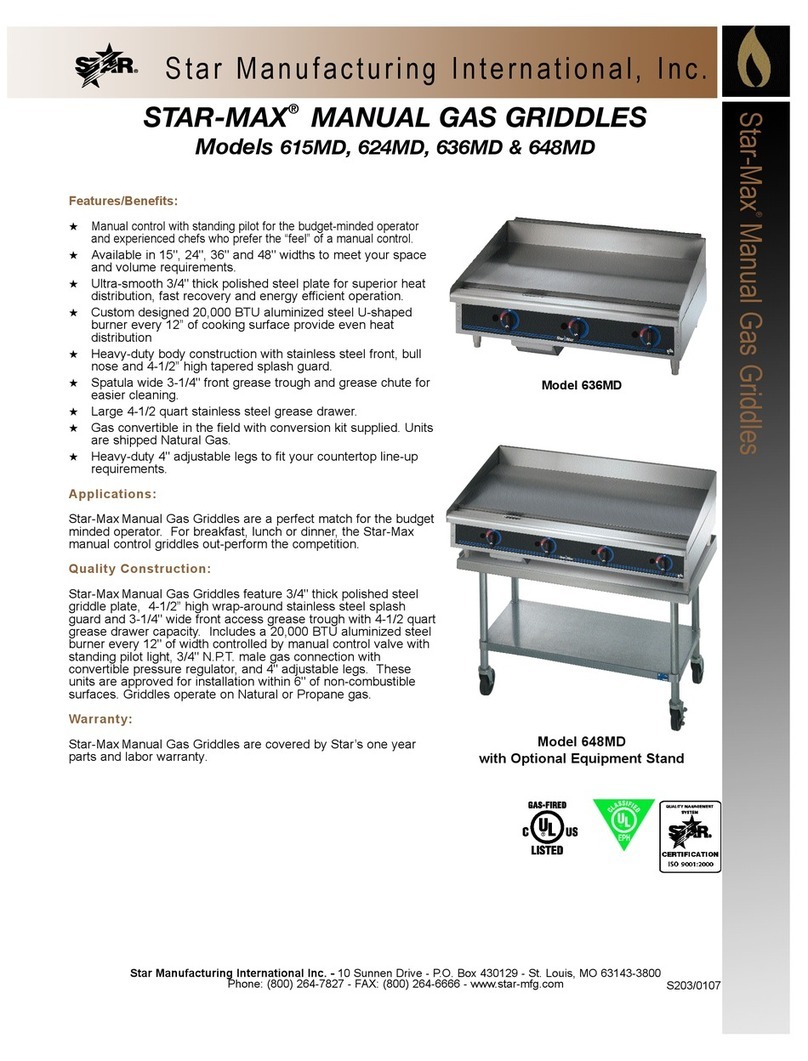 Star Manufacturing Star-Max 615MD User manual
