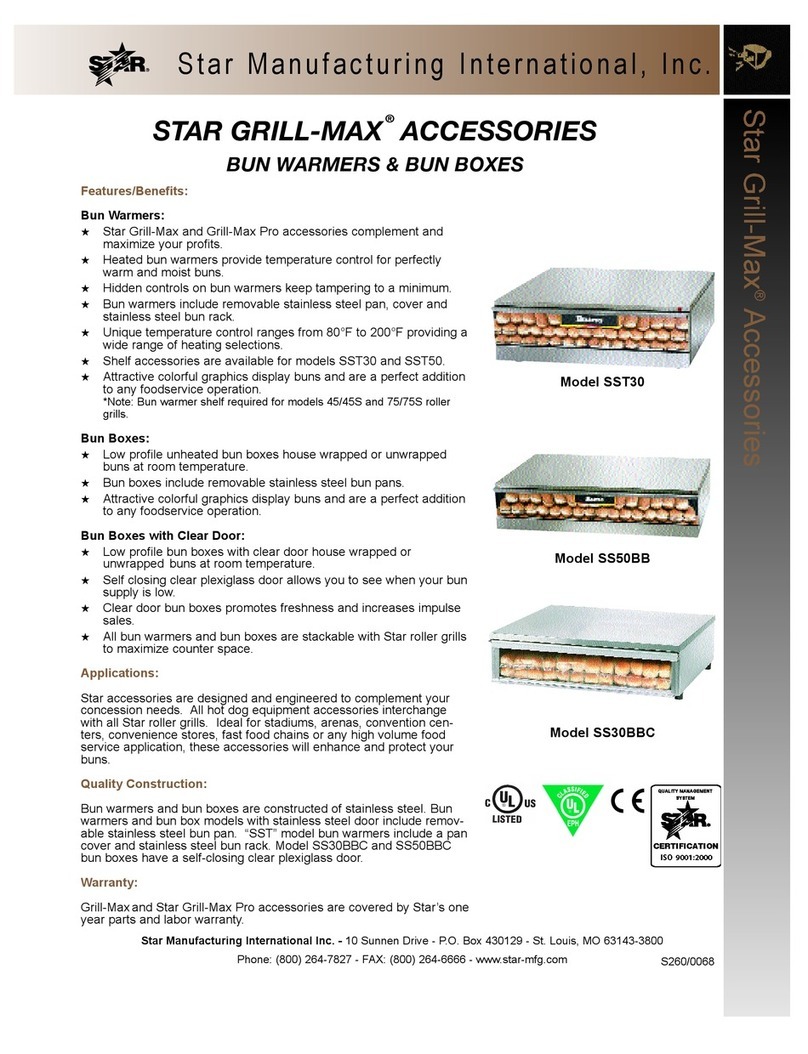 Star Manufacturing Star Grill-Max 0068BBC Specification sheet