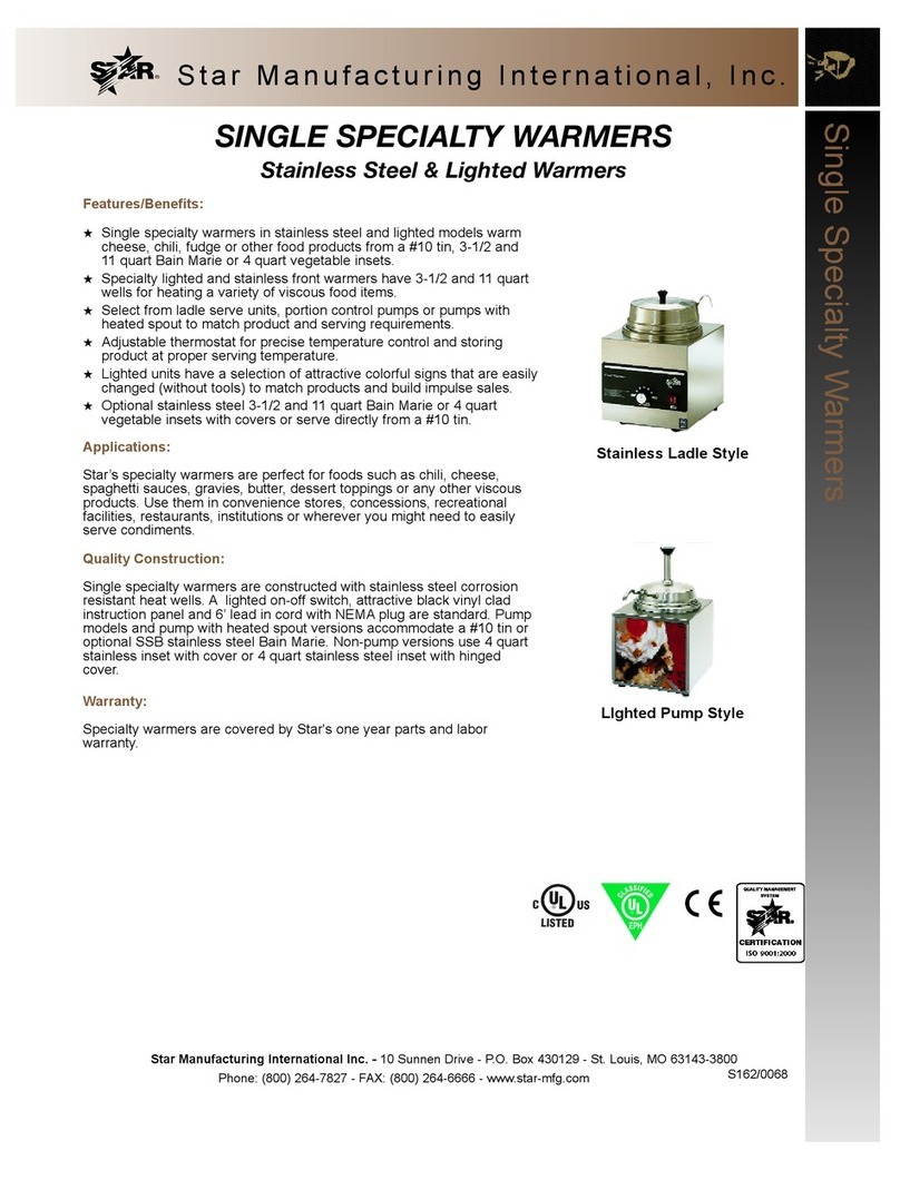 Star Manufacturing Lighted User manual