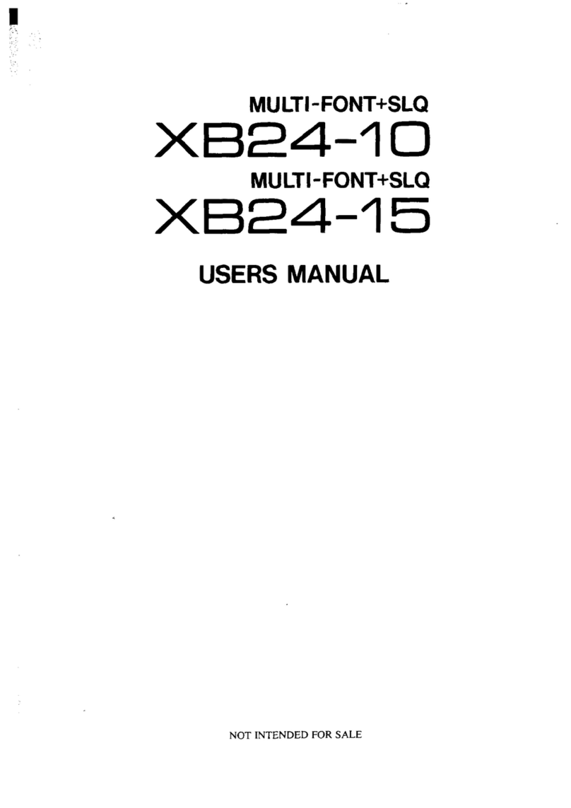 Star Micronics XB24-10 User manual
