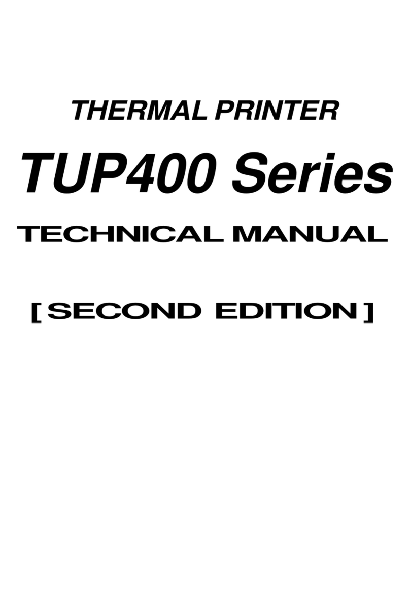 Star Micronics TUP400 Series User manual