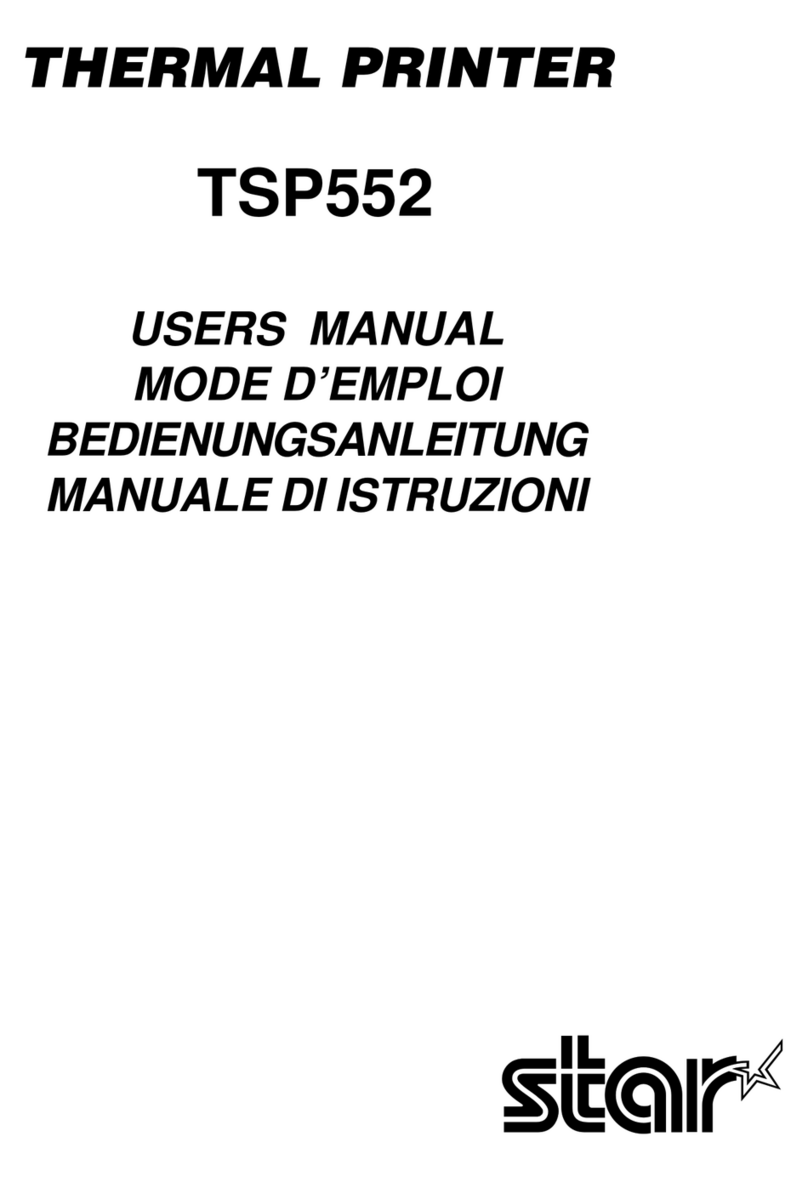 Star Micronics TSP552 User manual