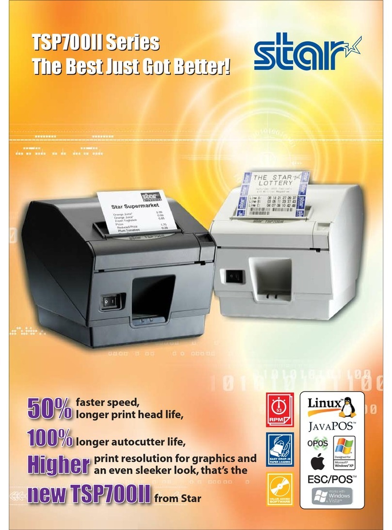 Star Micronics TSP700II Series User manual