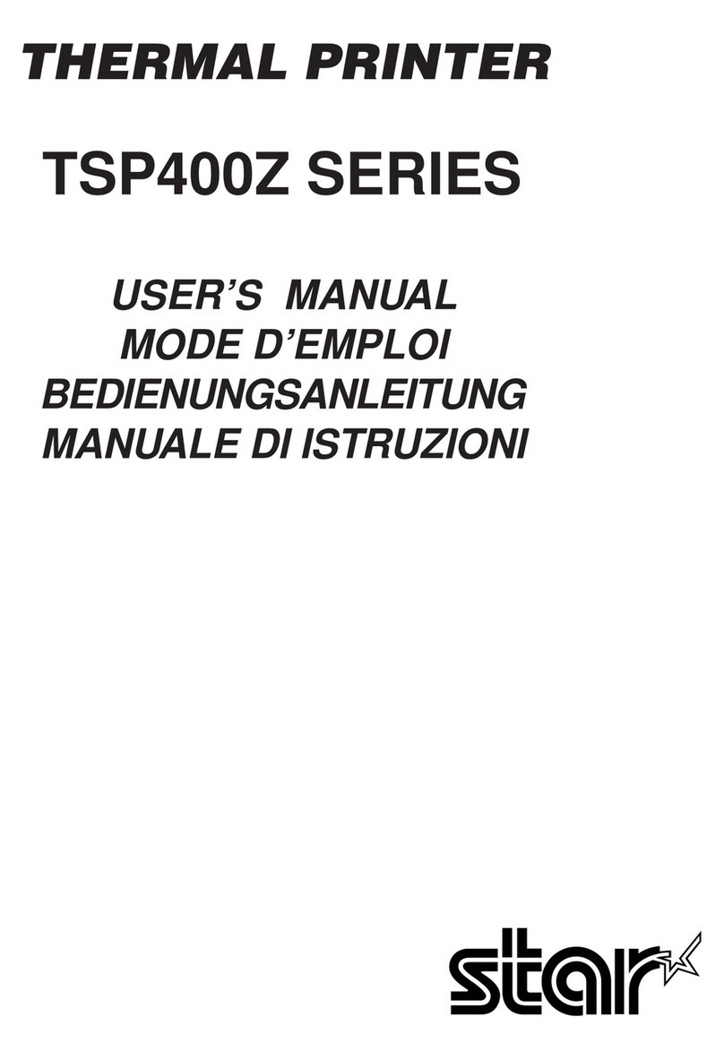 Star Micronics TSP400Z Series user manual