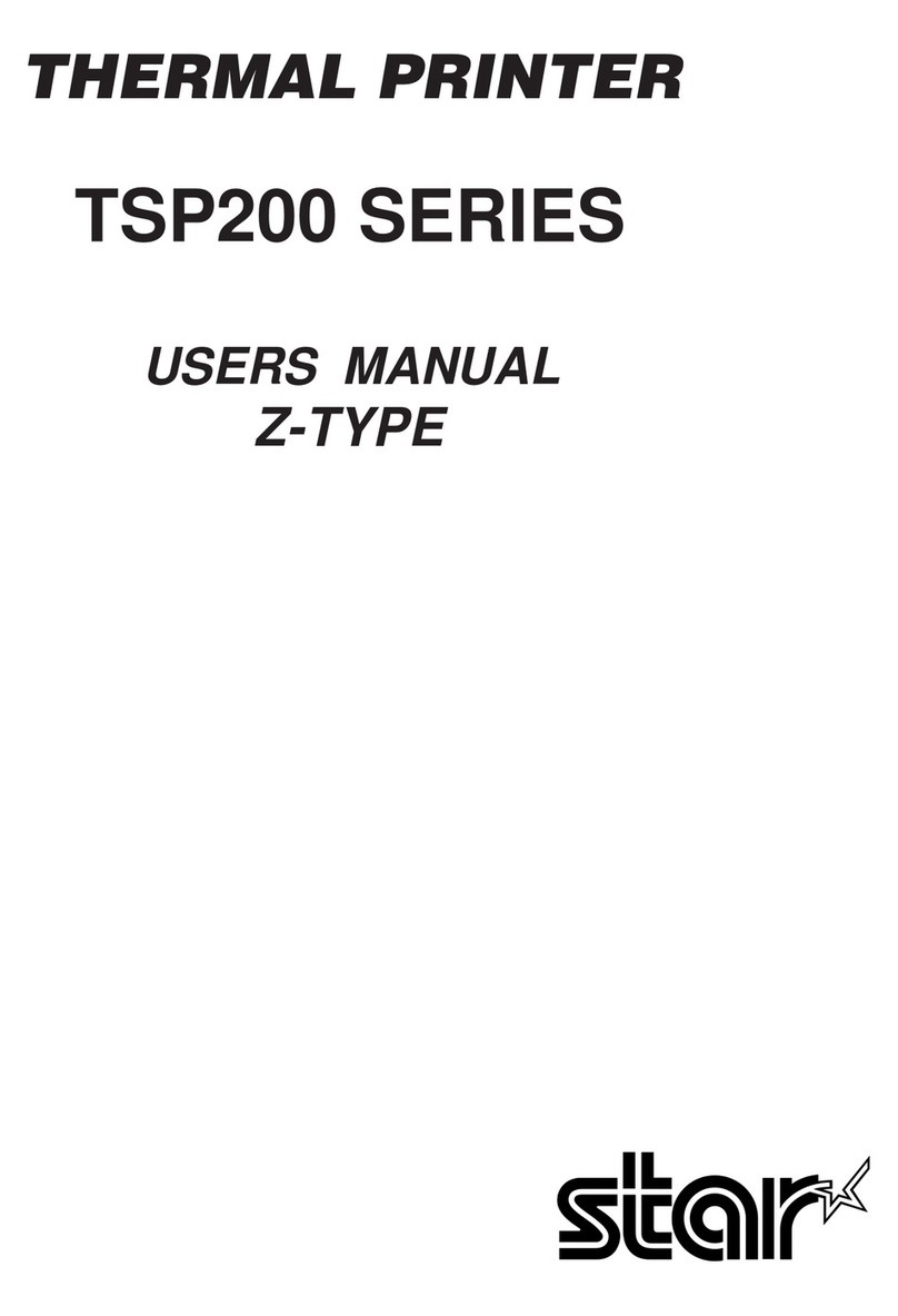 Star TSP200 Series User manual Star TSP200 Series User manual