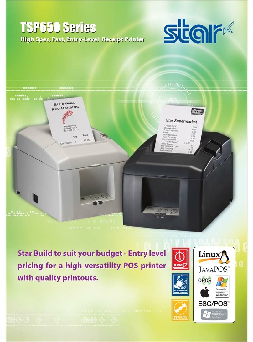 Star TSP650 SERIES User manual