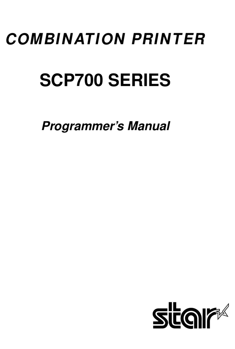 Star Micronics Star SCP700 Series Operating and maintenance manual