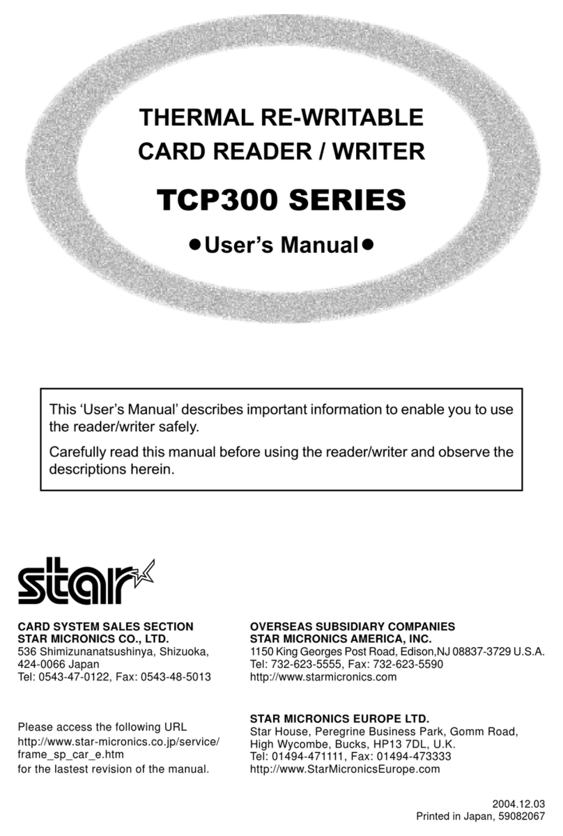 Star Micronics TCP300 Series User manual