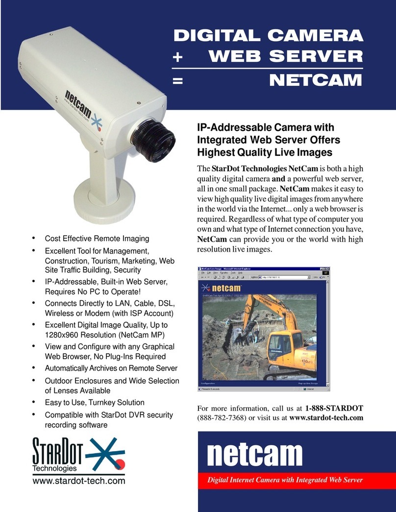 StarDot Technologies NetCam Specifications