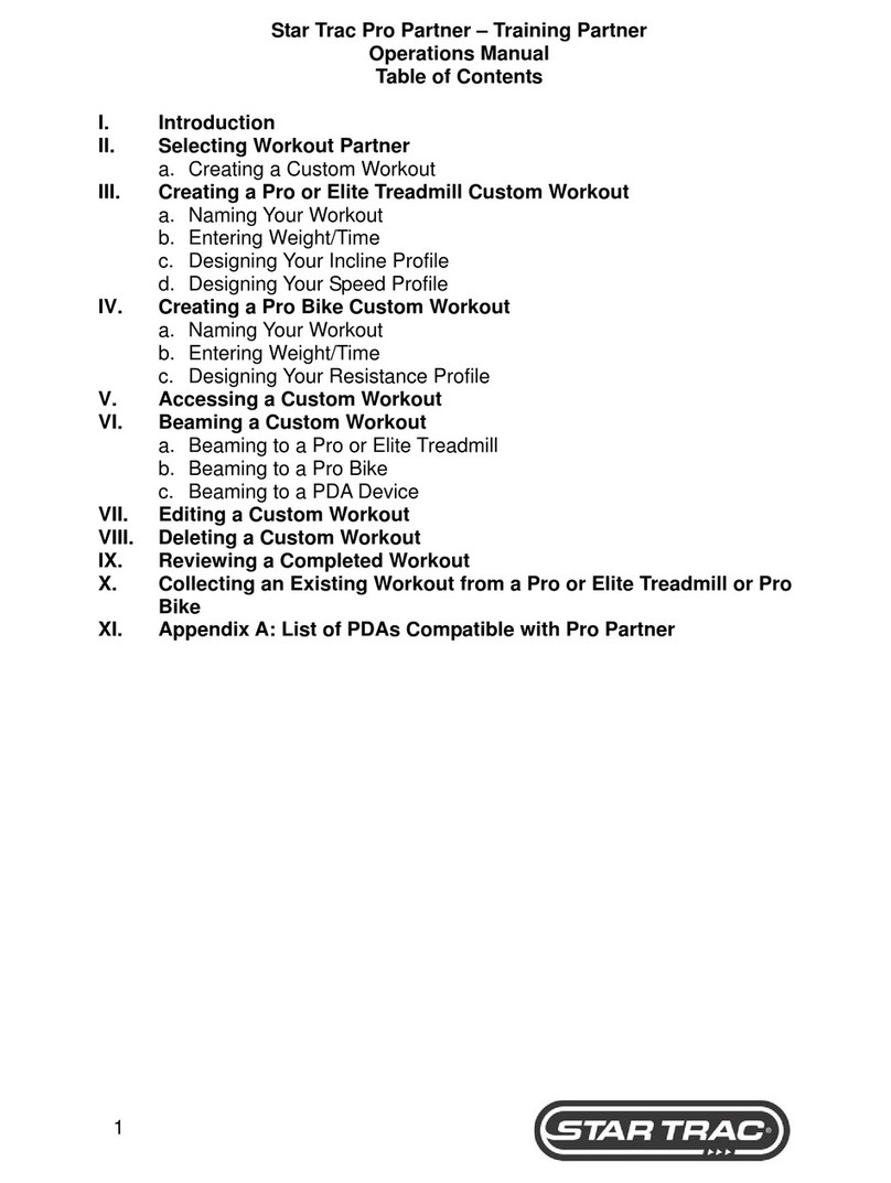 Star Trac 6300 User manual Star Trac 6300 User manual