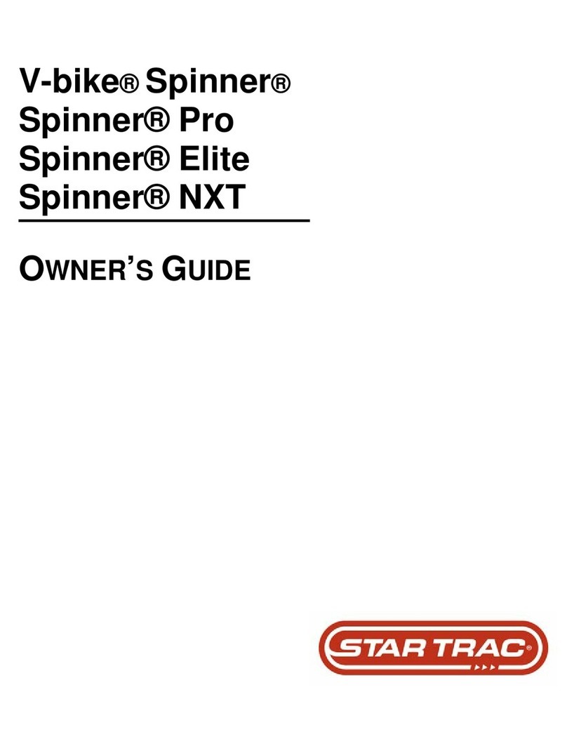 Star Trac Spinner, Spinner Pro, Spinner owner's guide