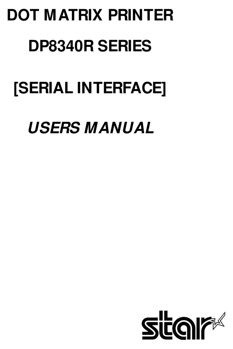 Star Micronics DP8340R Series User manual