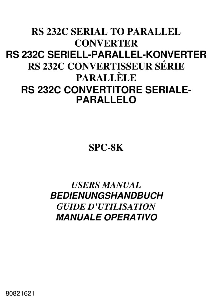 Star Micronics RS 232C Serial to Parallel Converter SPC-8K user manual
