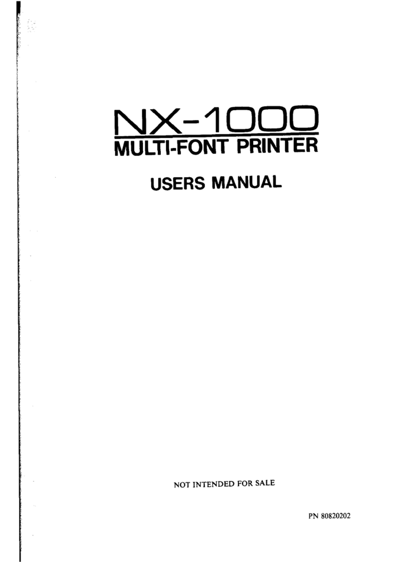 Star Micronics NX-1000 user manual