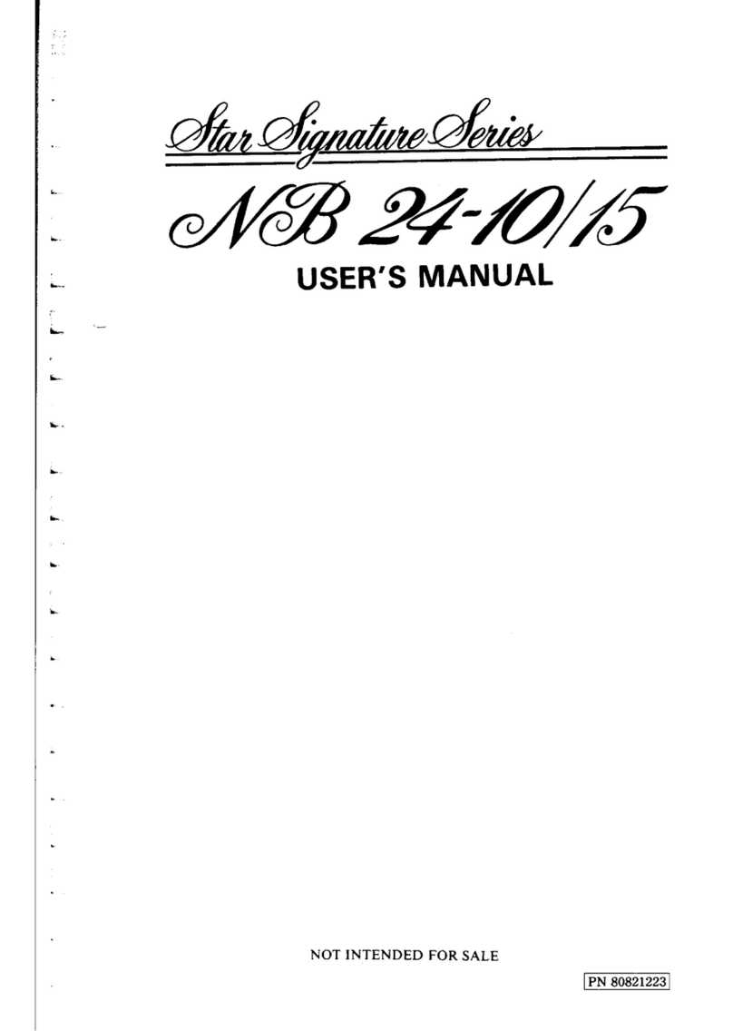 Star Micronics NB24-10/15 User manual