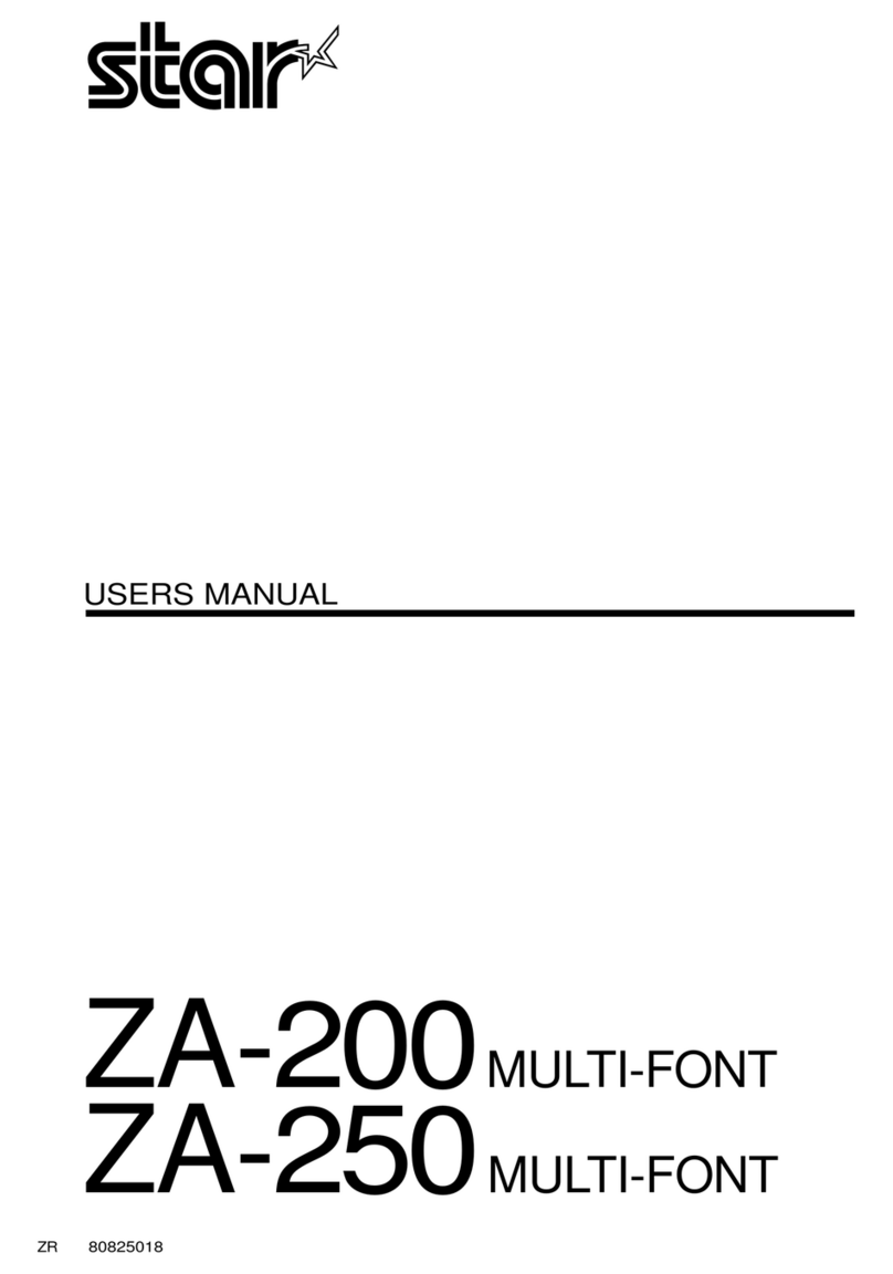 Star Multi-Font ZA-200 User manual