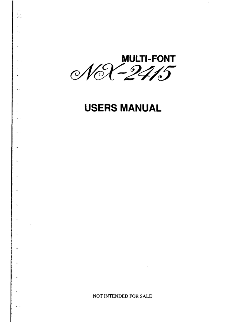 Star Micronics Multi-Font NX-2415 User manual