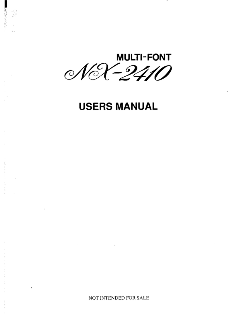 Star Micronics Multi-Font NX-2410 User manual