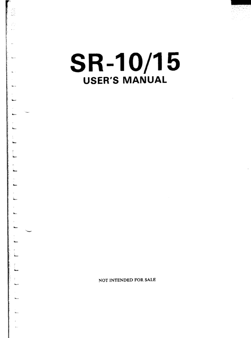 Star Micronics SR-10/I5 User manual