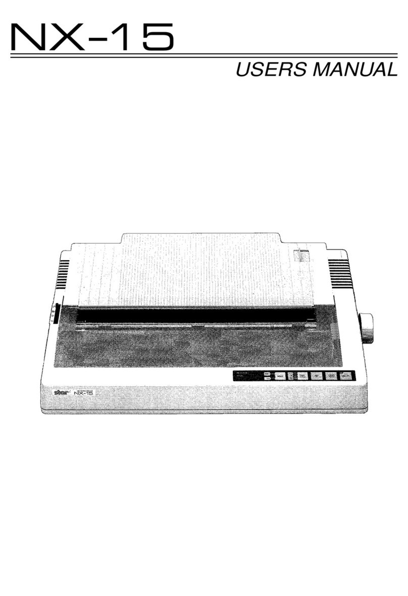 Star Micronics NX-15 user manual
