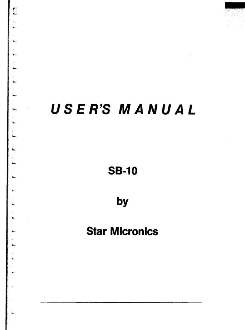 Star Micronics SB-10 User manual