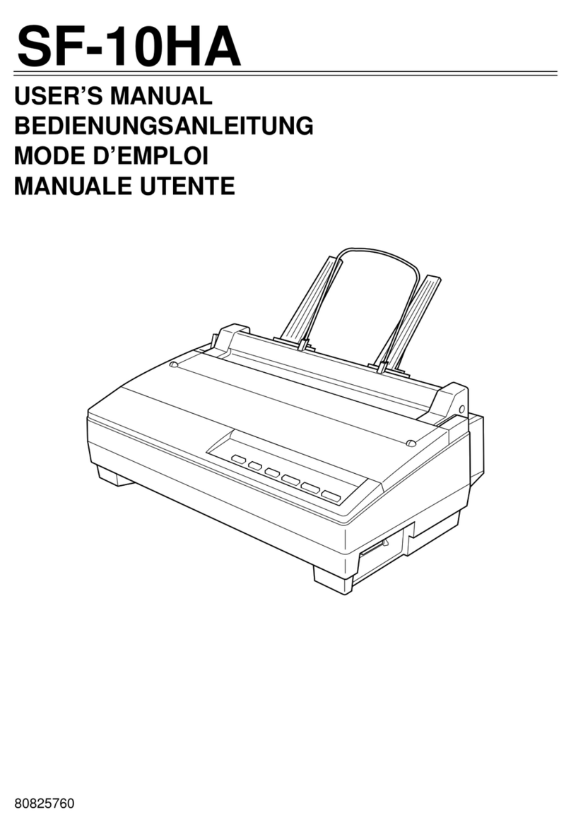 Star Micronics SF-10HA User manual
