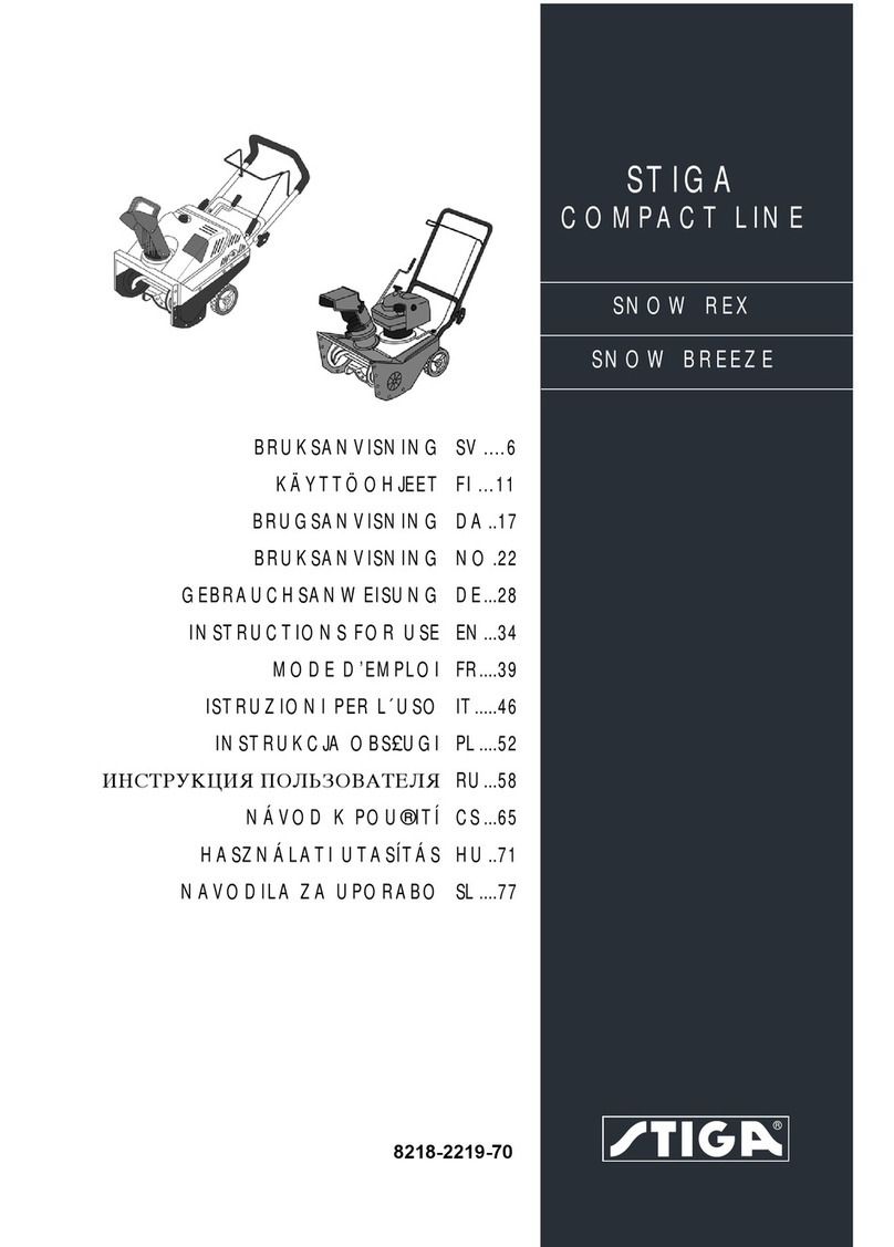 Stiga COMPACT LINE SNOW BREEZE Instructions for use