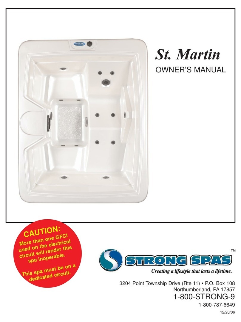Strong Pools and Spas St. Martin User manual
