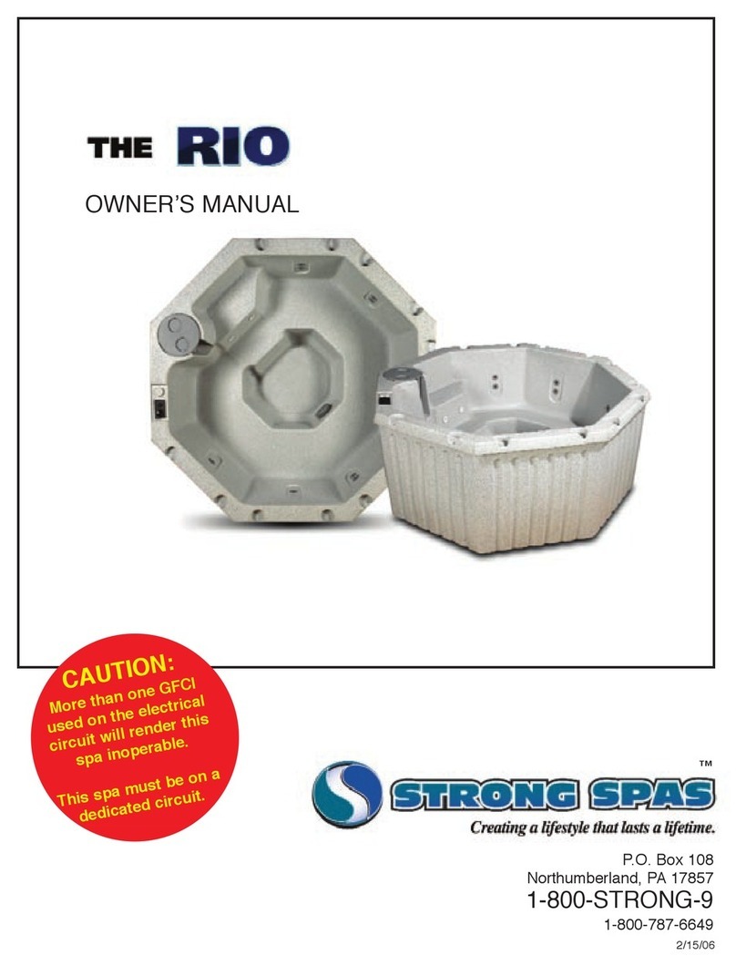 Strong Pools and Spas Rio Spa owner's manual