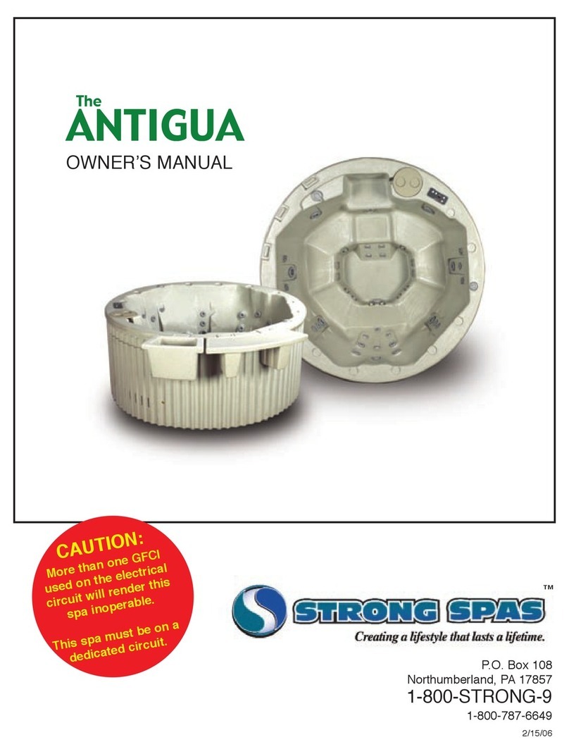 Strong Pools and Spas The Antigua owner's manual