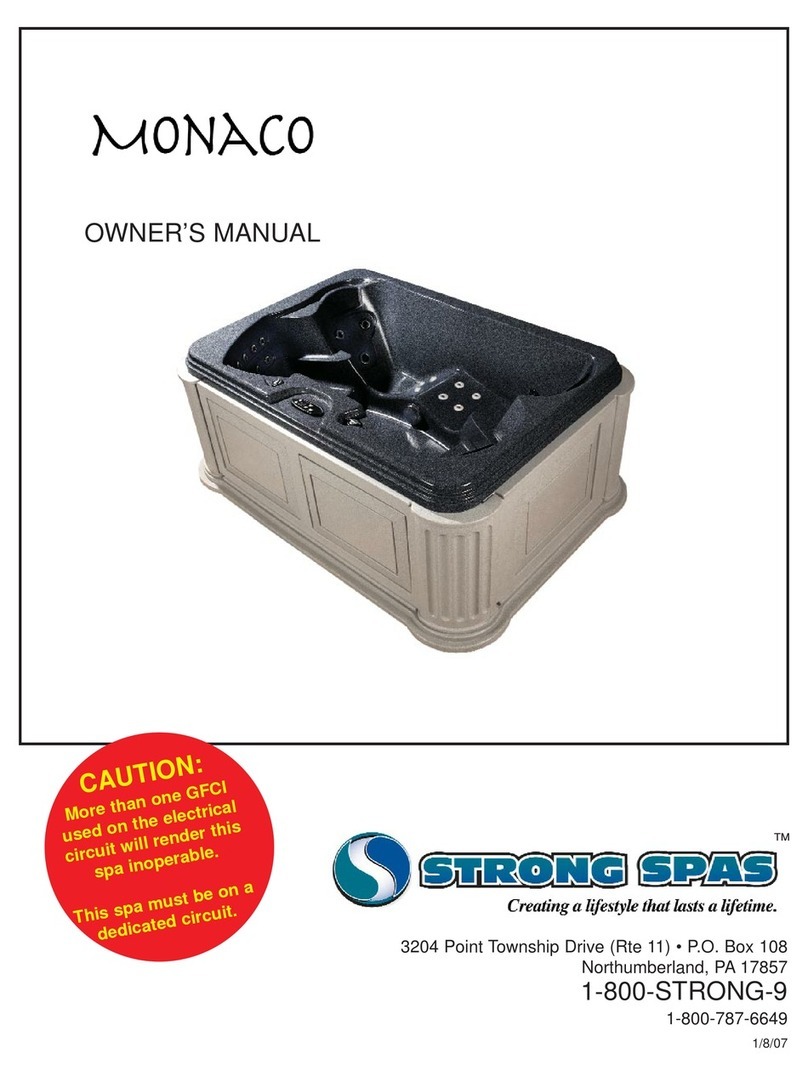Strong Pools and Spas Monaco User manual