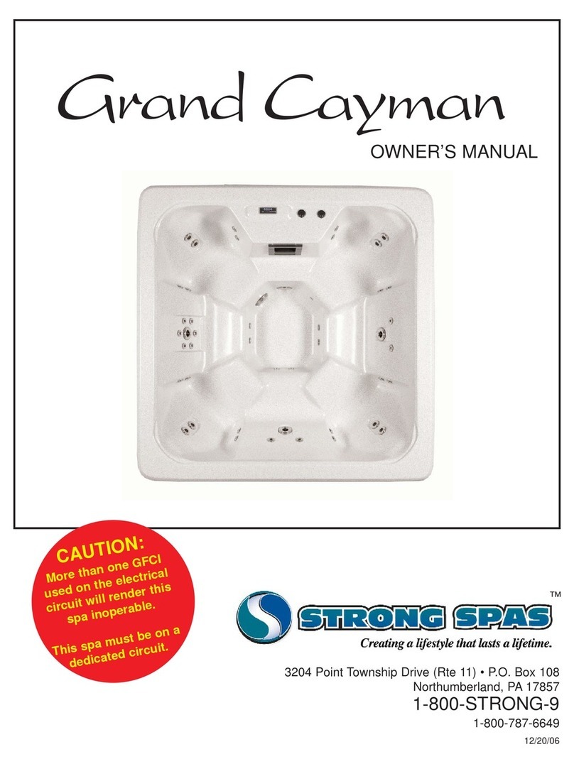 Strong Pools and Spas Grand Cayman Spa User manual