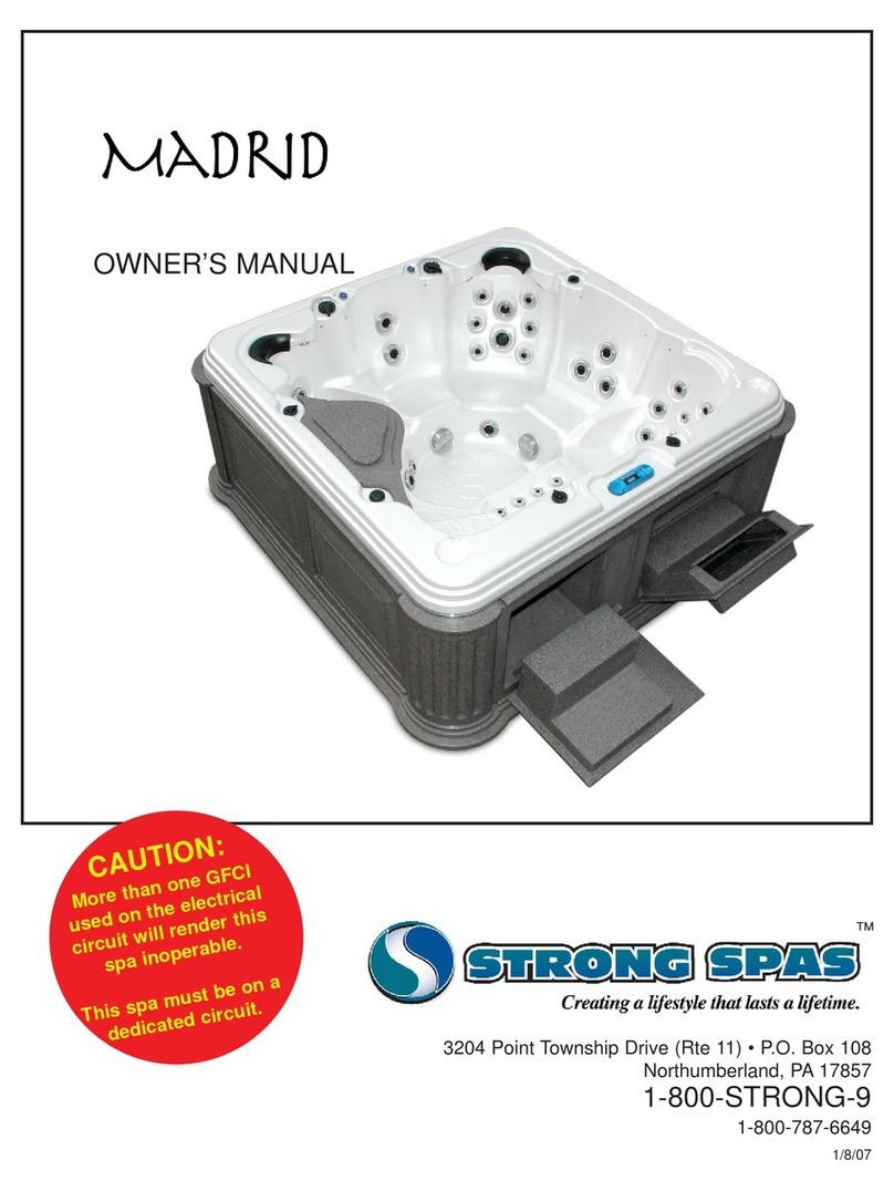 Strong Pools and Spas Madrid owner's manual