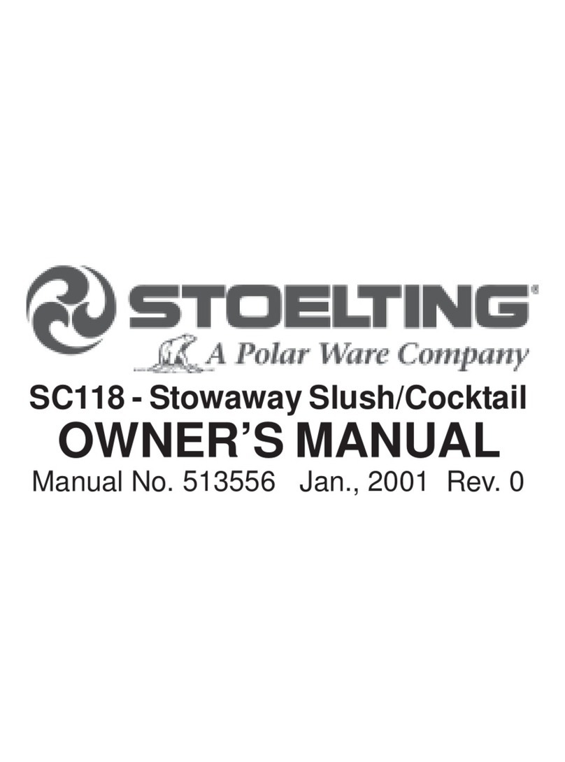 Stoelting SC118 owner's manual