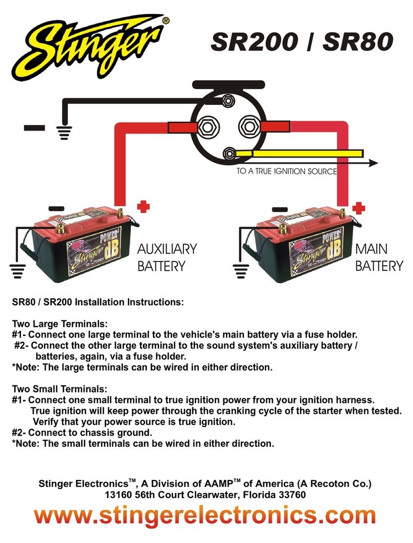 Stinger SR200 installation instructions