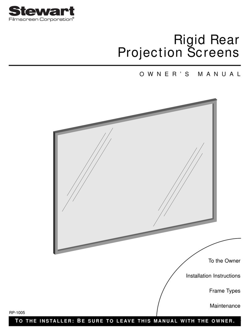 Stewart Filmscreen LCD Rear-Projection TV owner's manual