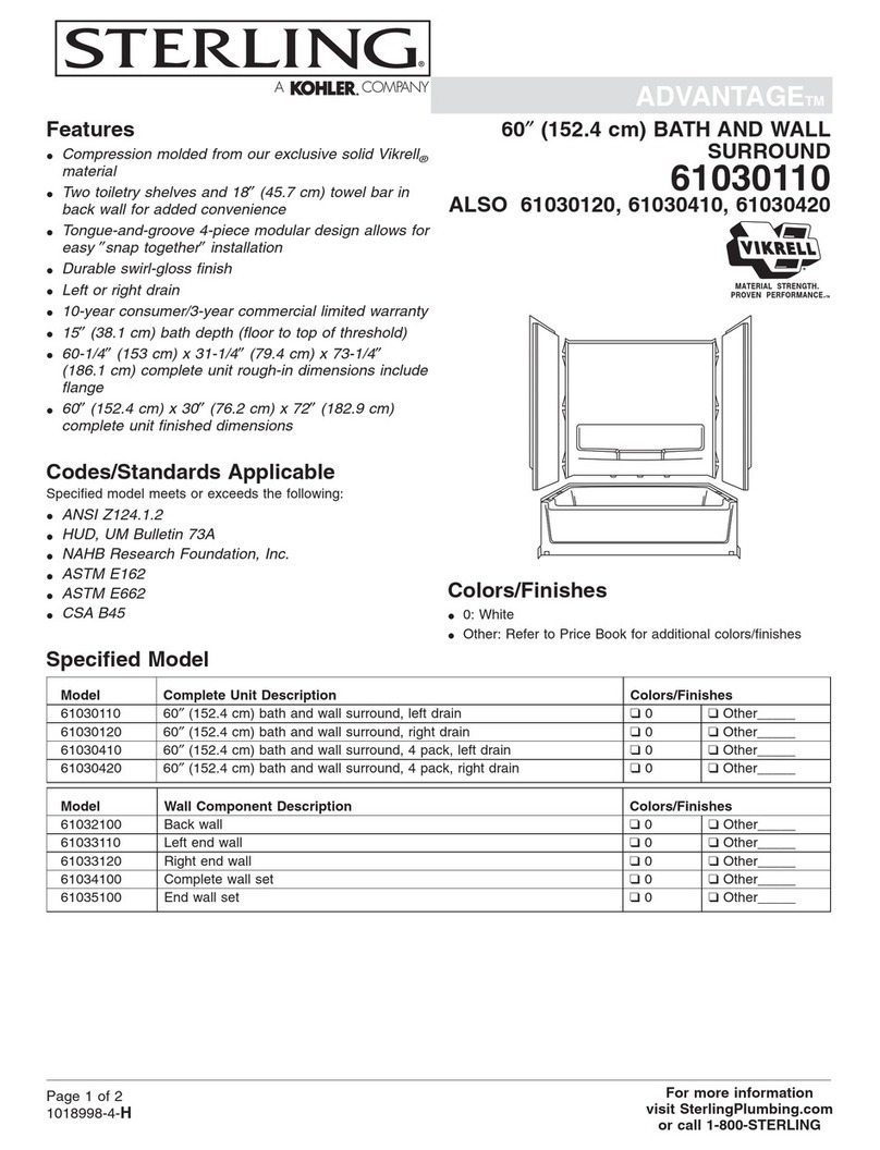 Sterling Plumbing 61030110 User manual