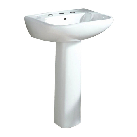 Sterling Pedestal Lavatories 442424 User manual Sterling Pedestal Lavatories 442424 User manual