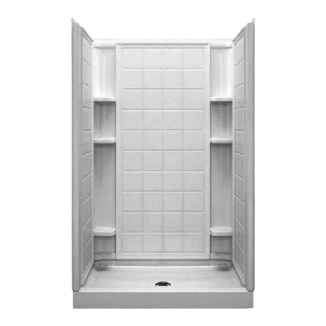 Sterling Plumbing Shower System with Backer Boards 72120106 Specification sheet Sterling Plumbing Shower System with Backer Boards 72120106 Specification sheet