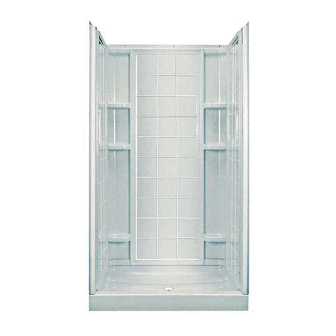 Sterling Plumbing Shower Receptor and Wall Surround with Backer Boards... Specification sheet Sterling Plumbing Shower Receptor and Wall Surround with Backer Boards... Specification sheet