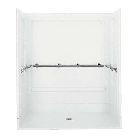 Sterling Plumbing Roll-In Shower 62060103 Specification sheet