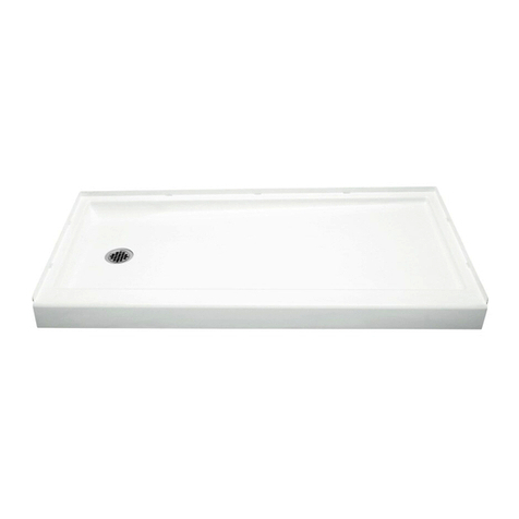 Sterling Plumbing Shower Receptor 72141110 Specification sheet
