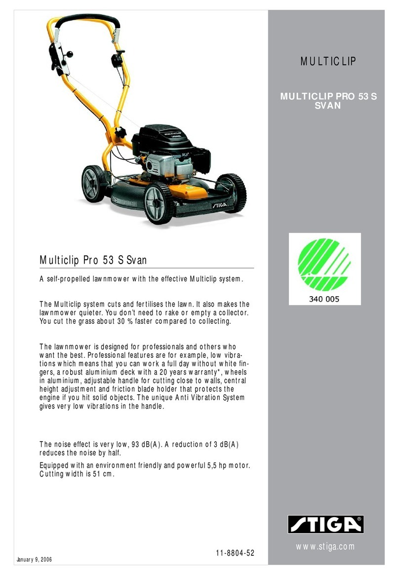 Stiga MULTICLIP PRO 53 S ETHANOL Specifications
