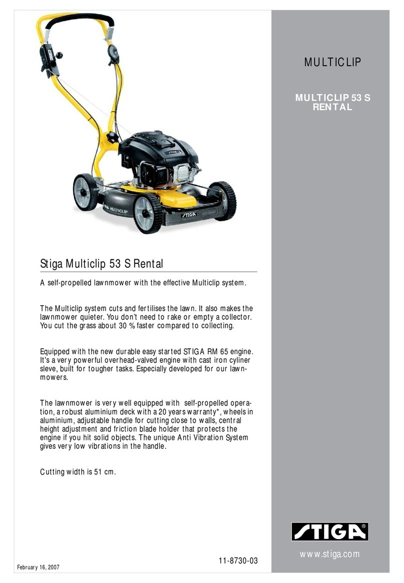 Stiga MULTICLIP 53 S RENTAL User manual