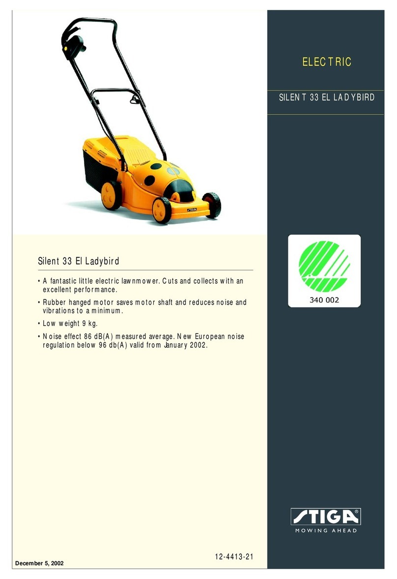 Stiga SILENT 33 EL LADYBIRD User manual