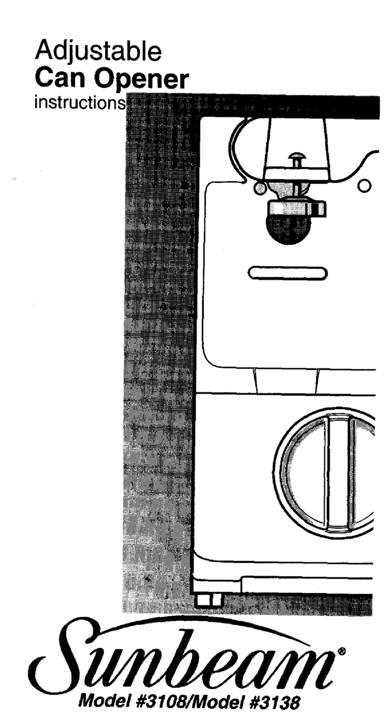 Sunbeam 3108 User manual