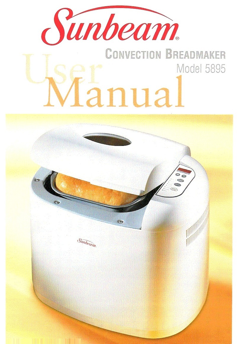 Sunbeam P.N. 109934 User manual